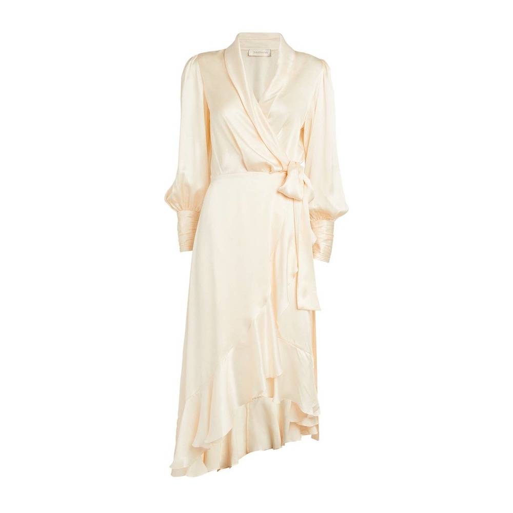 ZIMMERMANN Silk Wrap Midi Dress